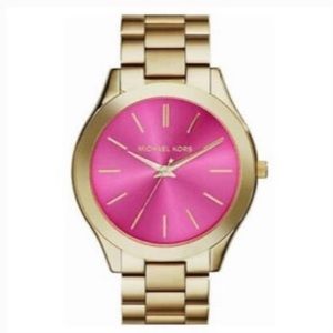 Michael Kors pink and gold watch
